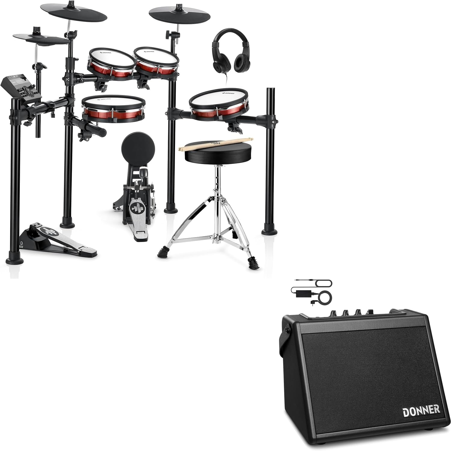 Amazon.com: Donner DED-200 MAX Electronic Drum Set with Industry