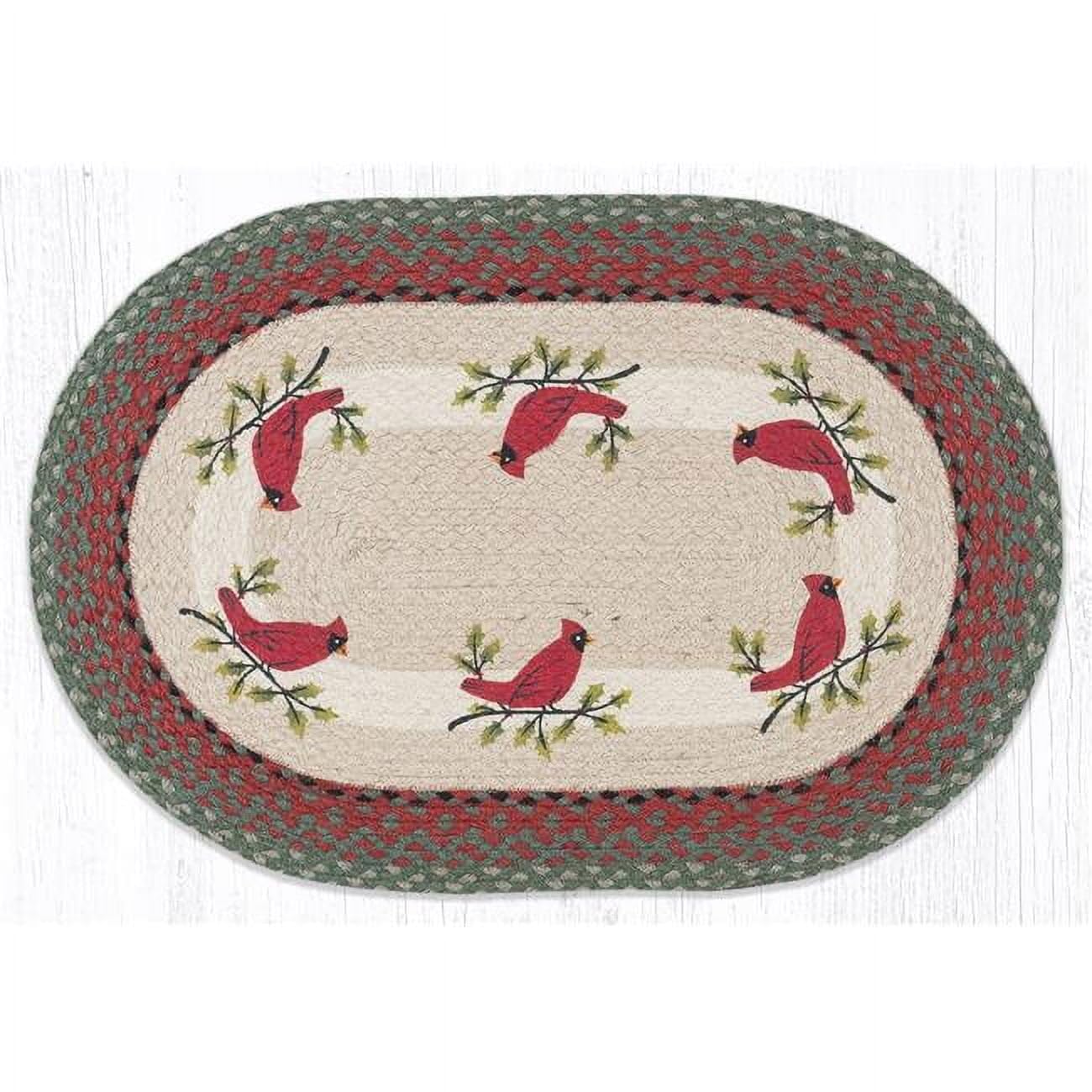 20 x 30 in. OP-25 Holly Cardinal Oval Patch