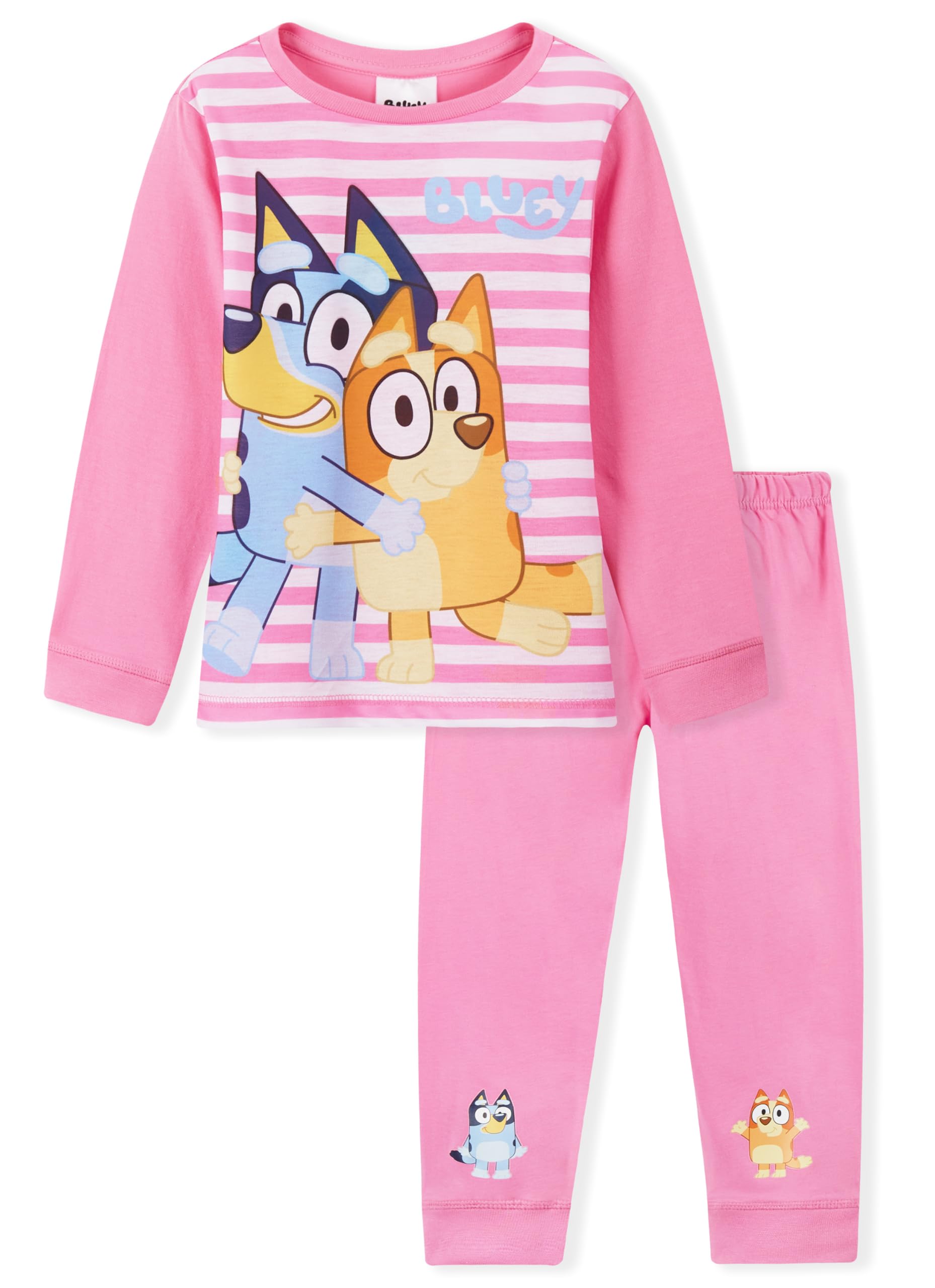 BlueY Lungo Pigiama Bambina, Comodo e Traspirante Abbigliamento da Casa Set