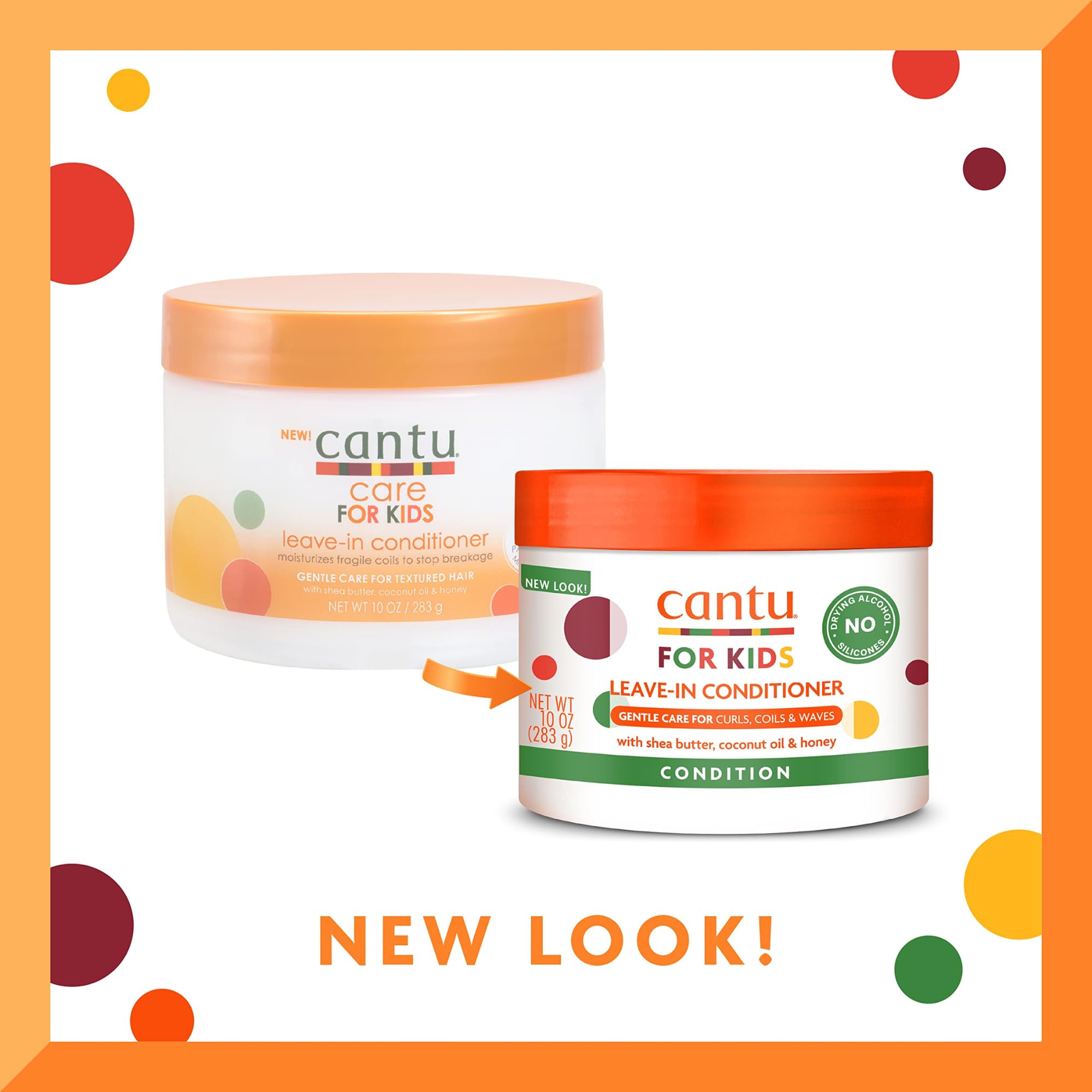 Cantu Cuidado para los Niños Suave Cuidar Texturizado Champú para Cabello+Acondicionador+Acondicionador sin Aclarado Juego de 3