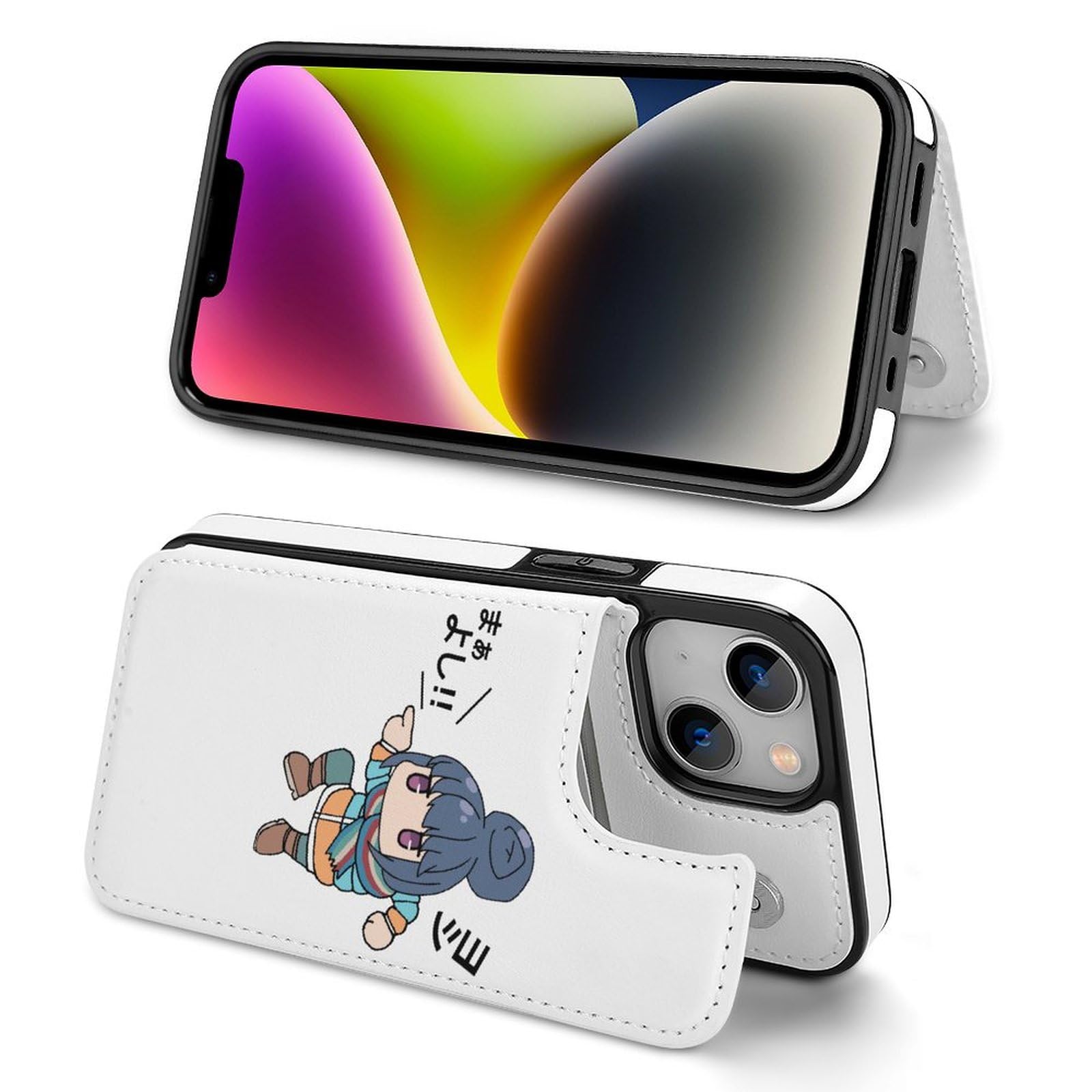 Amazon.co.jp: iPhone 12 Pro ケース 手帳型 ゆるキャン アニメ 全機種