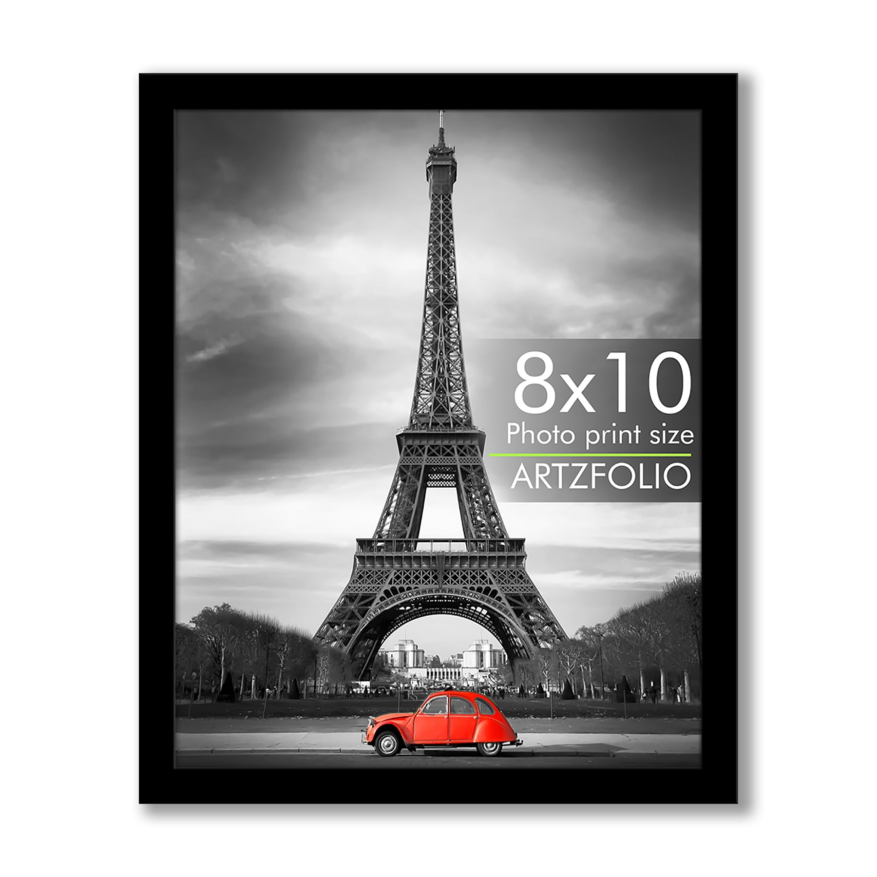 ArtzFolio Wall & Table Photo Frame D557 | Wall Photo Frame Collage for Living Room | Picture Frames Bedroom, Home & Office Decoration | Black | 8x10 inch (20x25 cms)