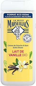 Le Petit Marseillais Extra Gentle Bath & Shower Cream Vanilla Milk Organic 650ml