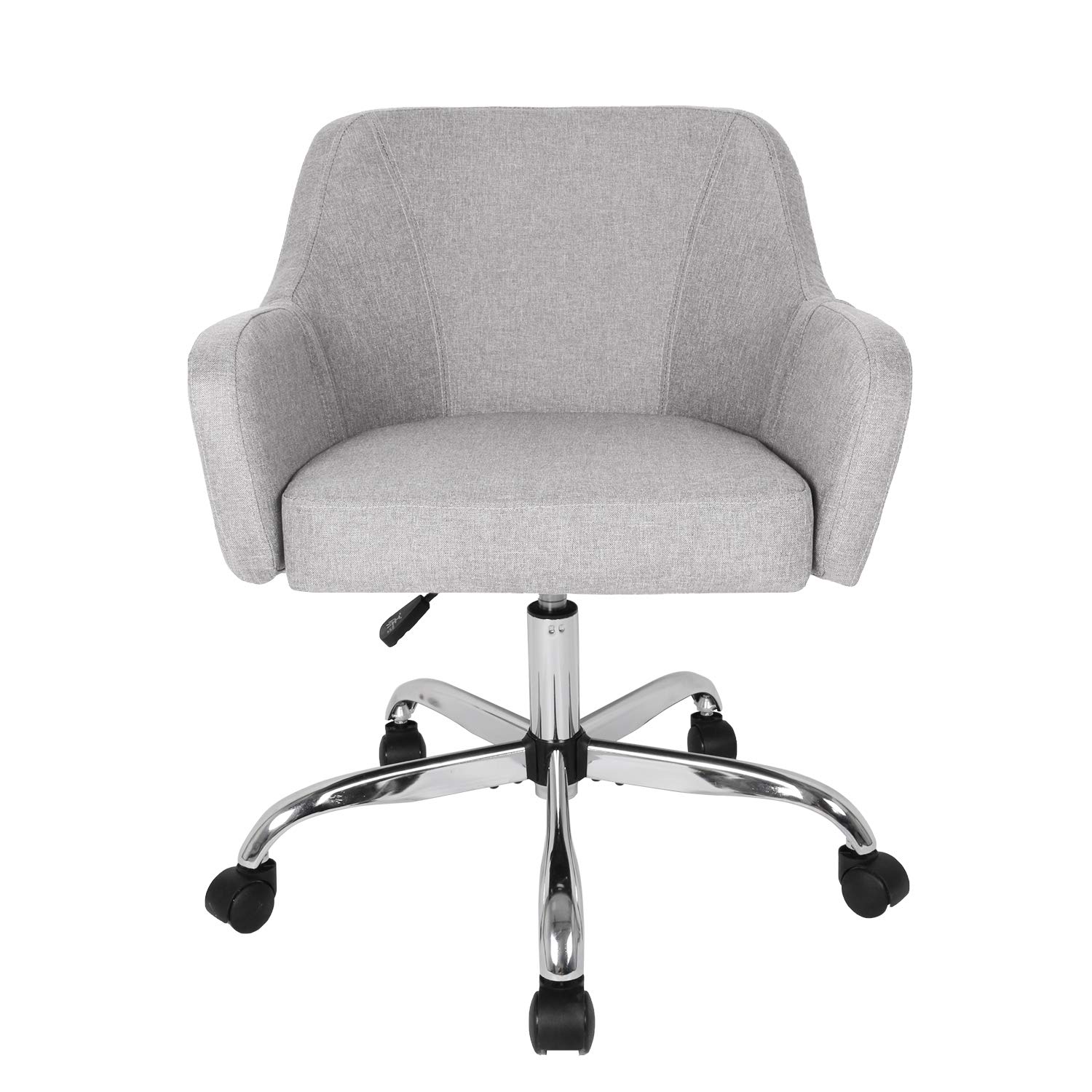 SMUGDESK Home Office Chair Padded Computer Task Chair Adjustable Desk Chair with Swivel Casters for Office Leisure Grey
