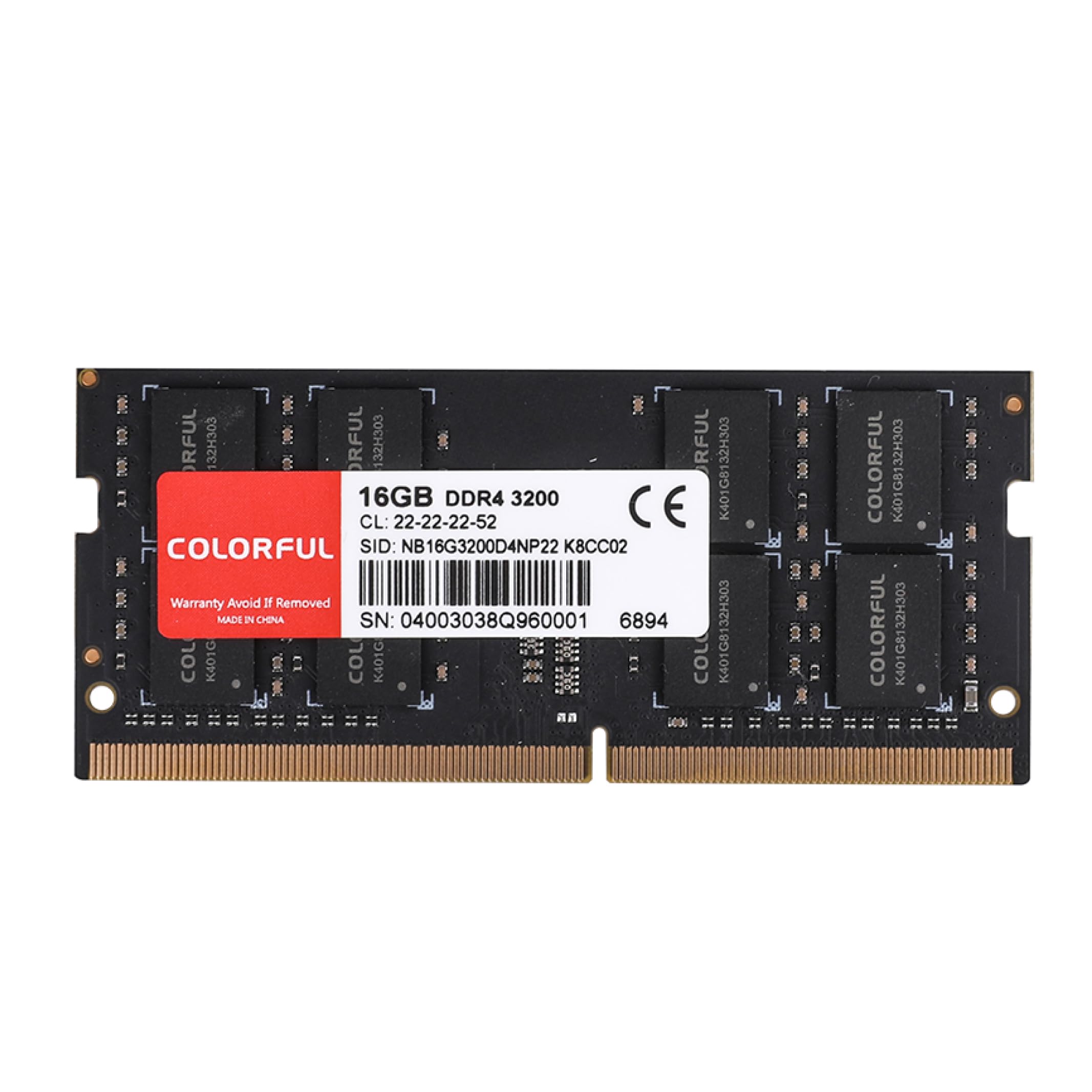 Amazon.com: colorful Memoria RAM DDR4 de 16 GB, 3200 MHz CL22 (o