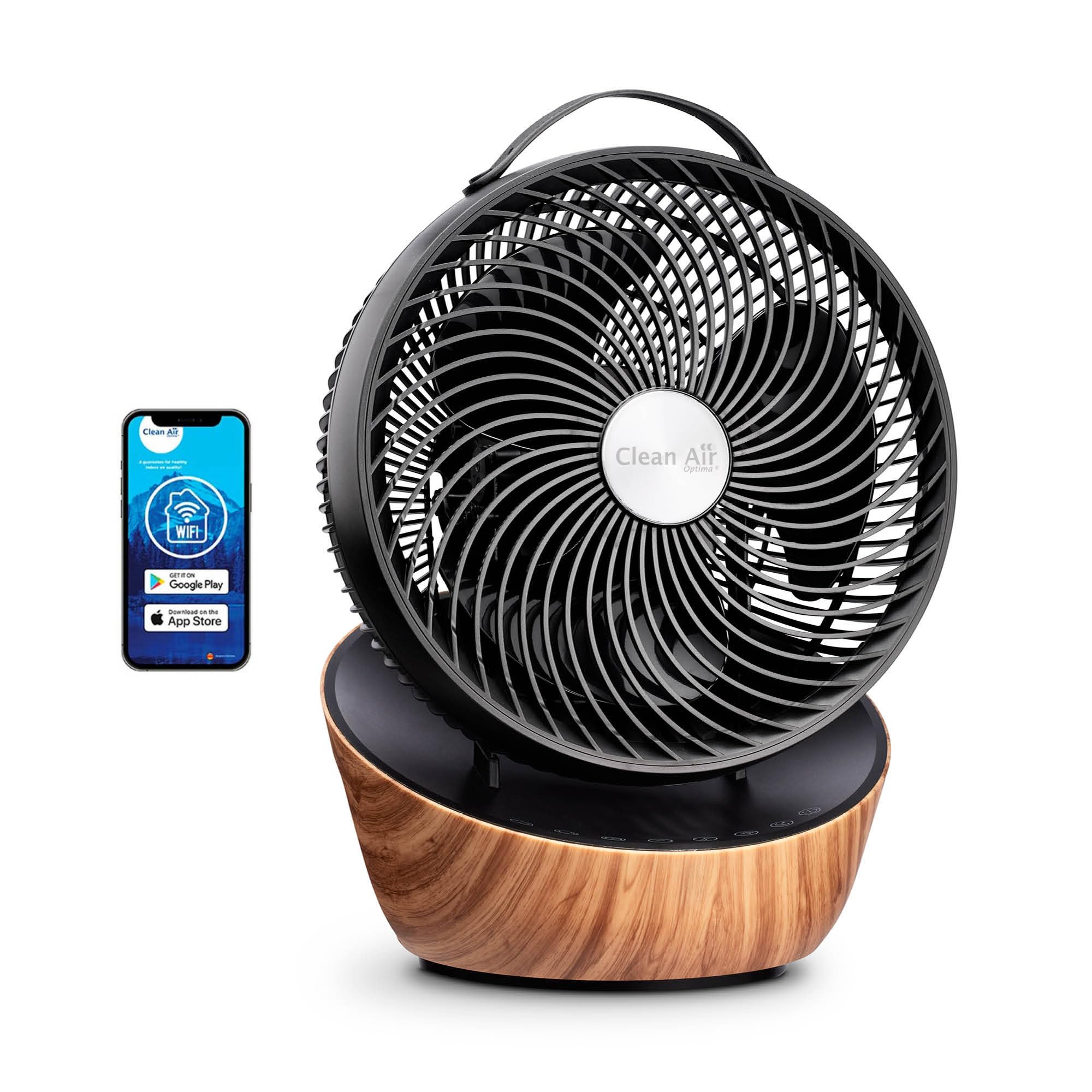 Clean Air Optima Standventilator Wood Design CA-403 Smart Standventilator