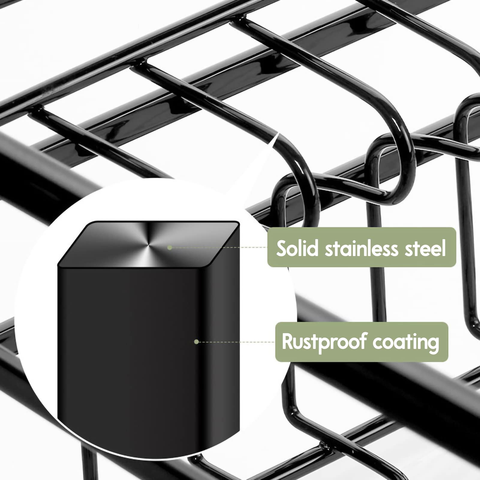 WEJIPP Organizer estraibile per armadietti estraibili, scaffale in acciaio inossidabile, resistente, per cucina, bagno, dispensa, armadio, sotto il lavandino, divisorio, 2 confezioni