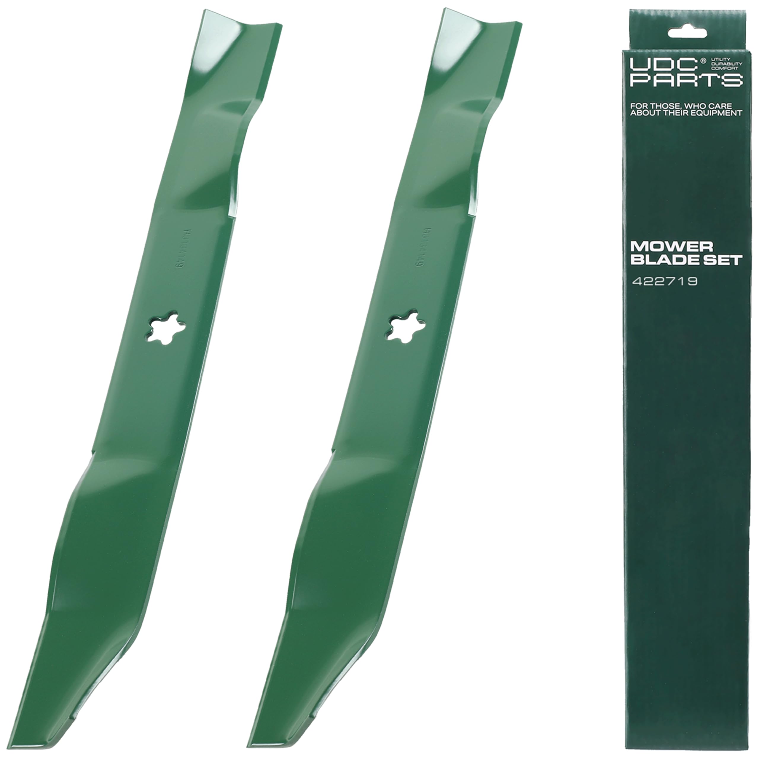 UDC Parts 532134149 Mulching Blades Replacement for Craftsman 42 Inch 422719 134149 Husqvarna YTH18542 YTA18542 YTH1842 138971 532138971 138498 Poulan PO17542LT YTH1542XP LT1000 LT2000 / 2 Pack