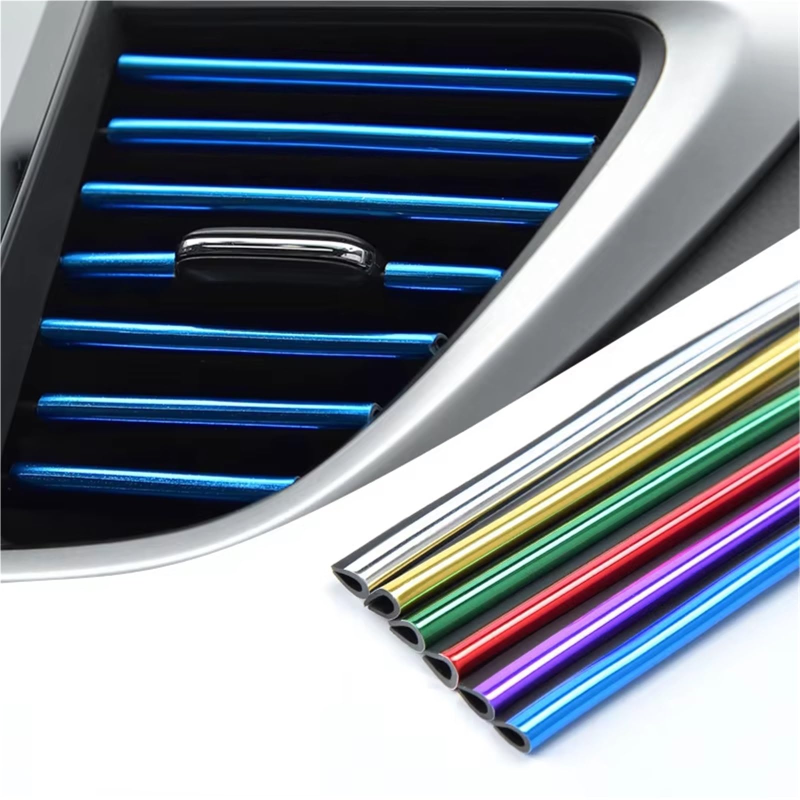 Compatible Con Opel Para Astra H 2004 2005 2006 2007 2008 2009 Tiras Decorativas De Moldura De Salida De Aire Acondicionado De Coche