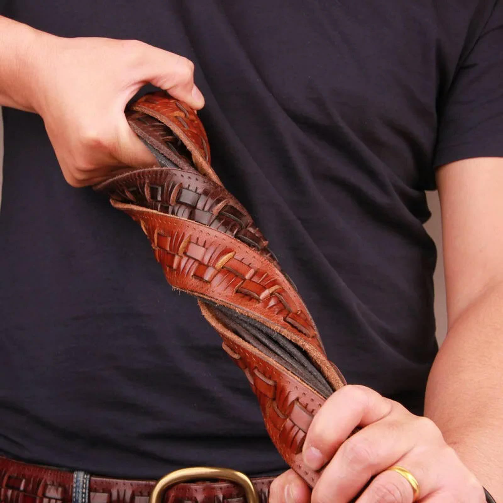 Leder Gürtel Herren Pin Schnalle Gewebter Ledergürtel, Vintage Jeans Gewebter Ledergürtel, Personalisierter Bequemer Gürtel