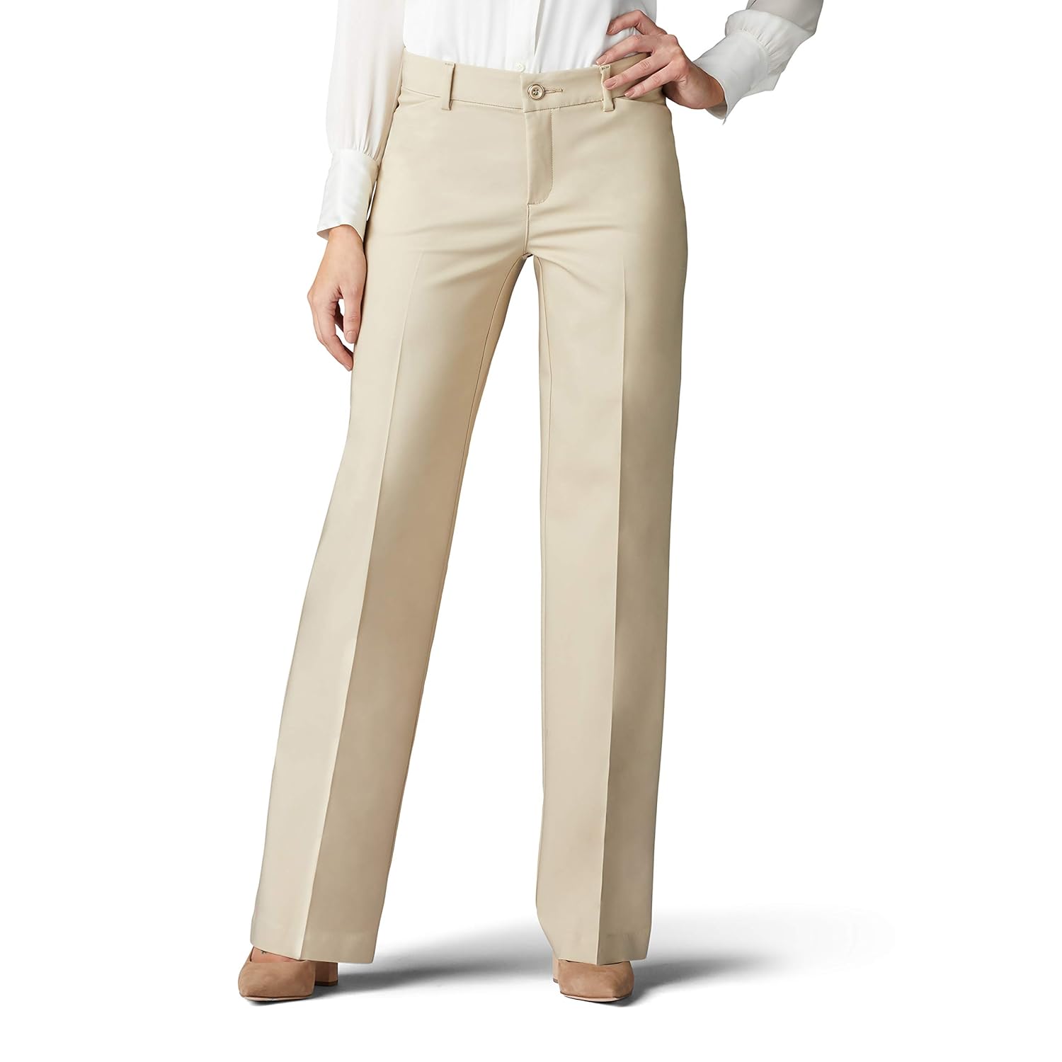 Lee women's flex motion regular fit trouser pant Outlet