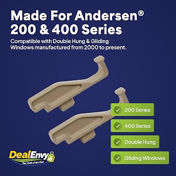 Full Screen Latch, Fits Andersen 400 & 200 Series, SandTone, 2-Pack