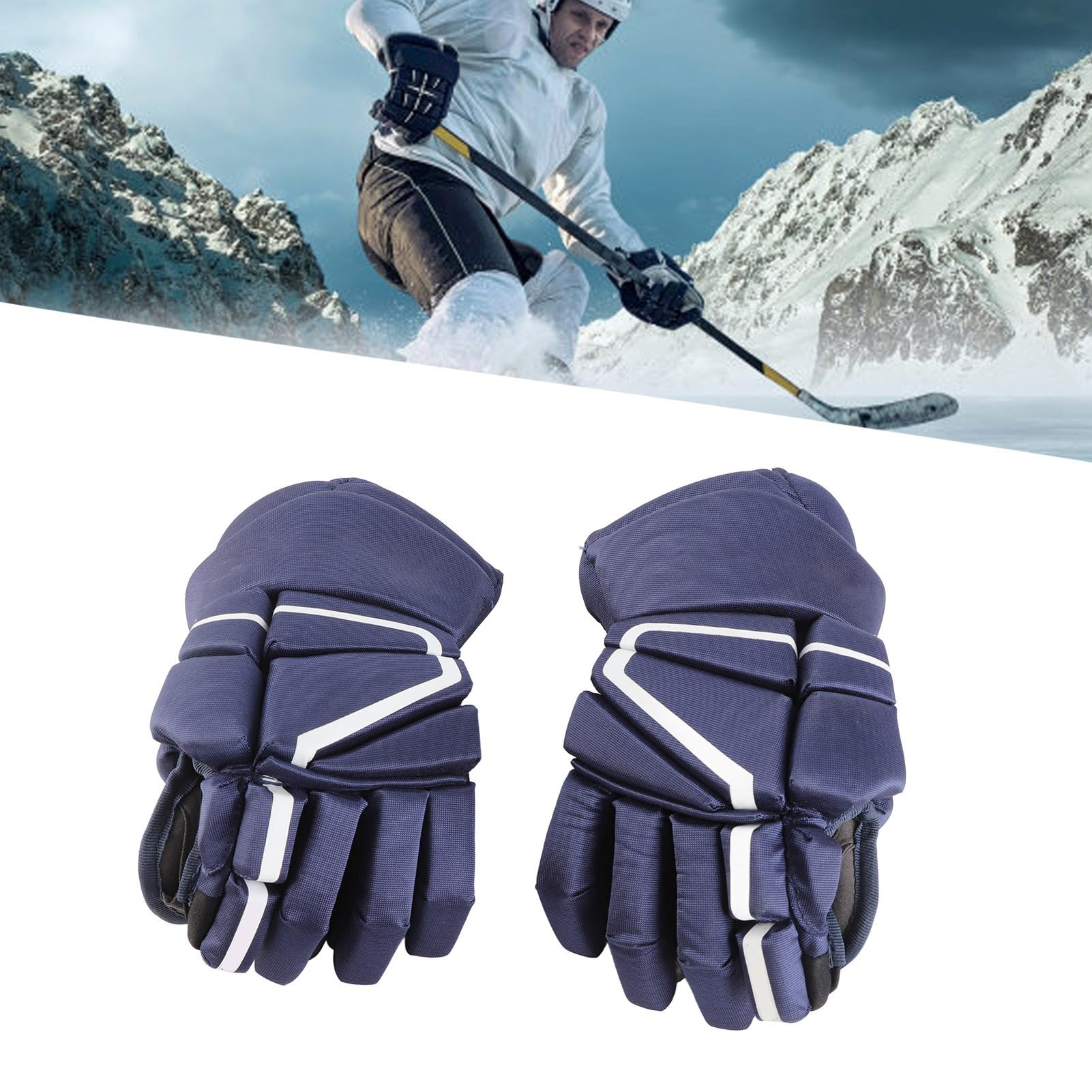 Atmungsaktive Rote Eishockey-, Handschutz für ältere Spieler, Rollschuhlaufen