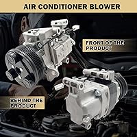 Vista 58 de Compresor de aire acondicionado AC para Ford Police Interceptor Utility 2013-2015, Ford Explorer 2011-2015, con embrague de A/C, compresor de CA