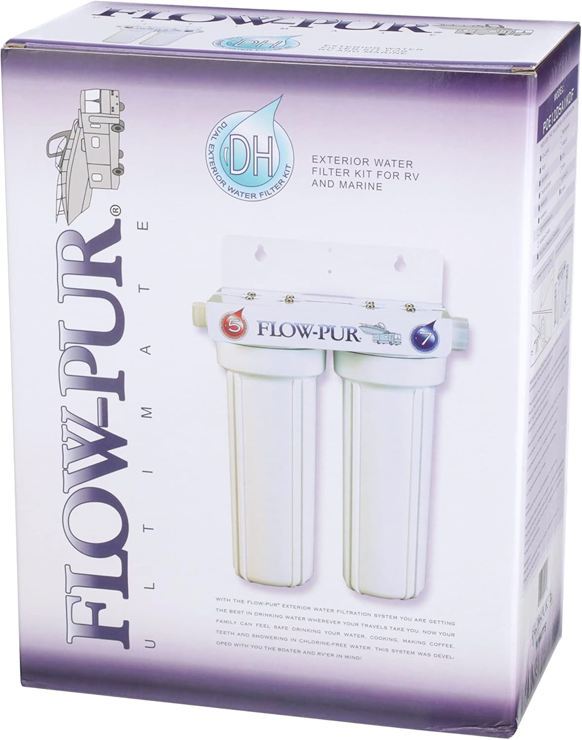 Watts 520022 RV/Boat Duo Exterior Water Filter with Garden Hose Fittings