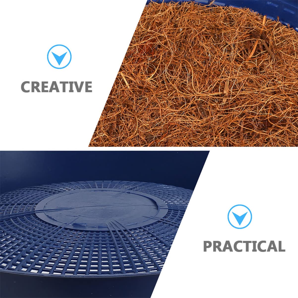 Yardwe Nido de Pájaro en Jaula Resistente al Desgaste para Palomas y Pájaros, Nido de Cría Doméstico de Plástico para Jardinería y Decoración