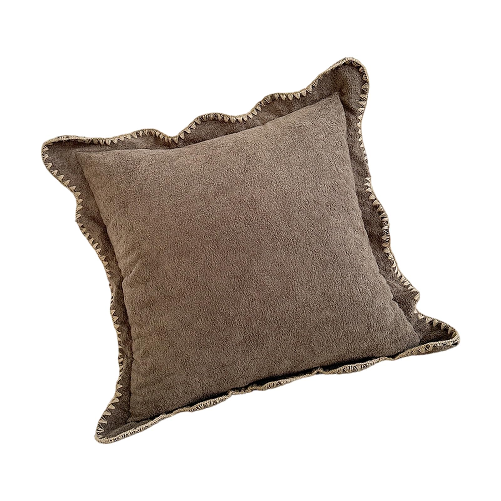 Ijksbehjf Washable Removable Cloud Plush Pillow Cover Soft Cushion Cover for Sofa Chair Bed Decoration Chair Cushion