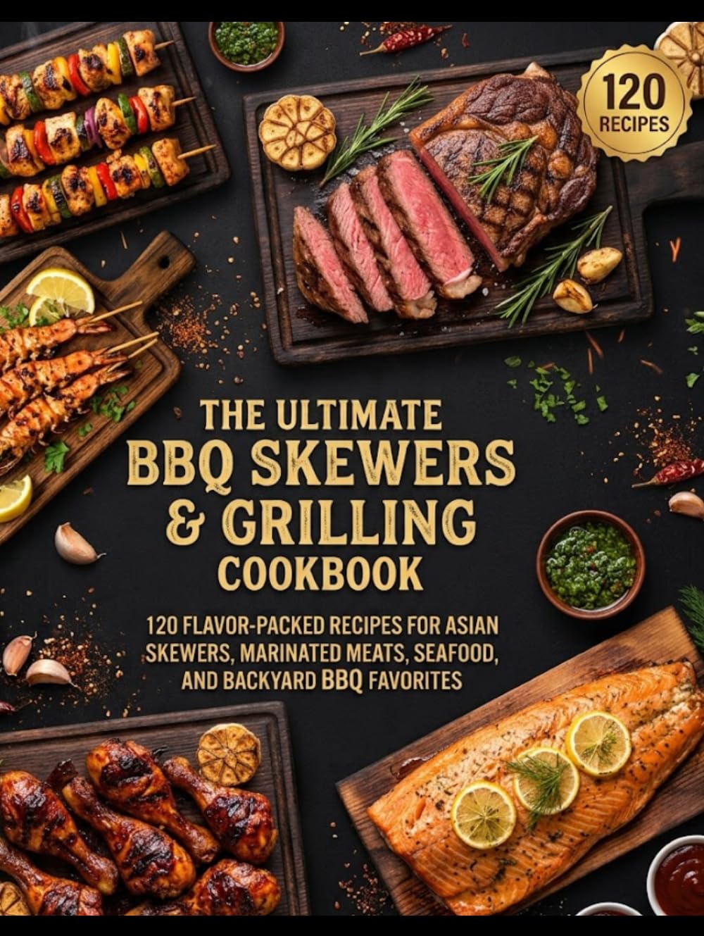 The Ultimate BBQ Skewers & Grilling Cookbook: 120 Flavor-Packed Recipes for Asian Skewers, Marinated Meats, Seafood, and Backyard BBQ Favorites