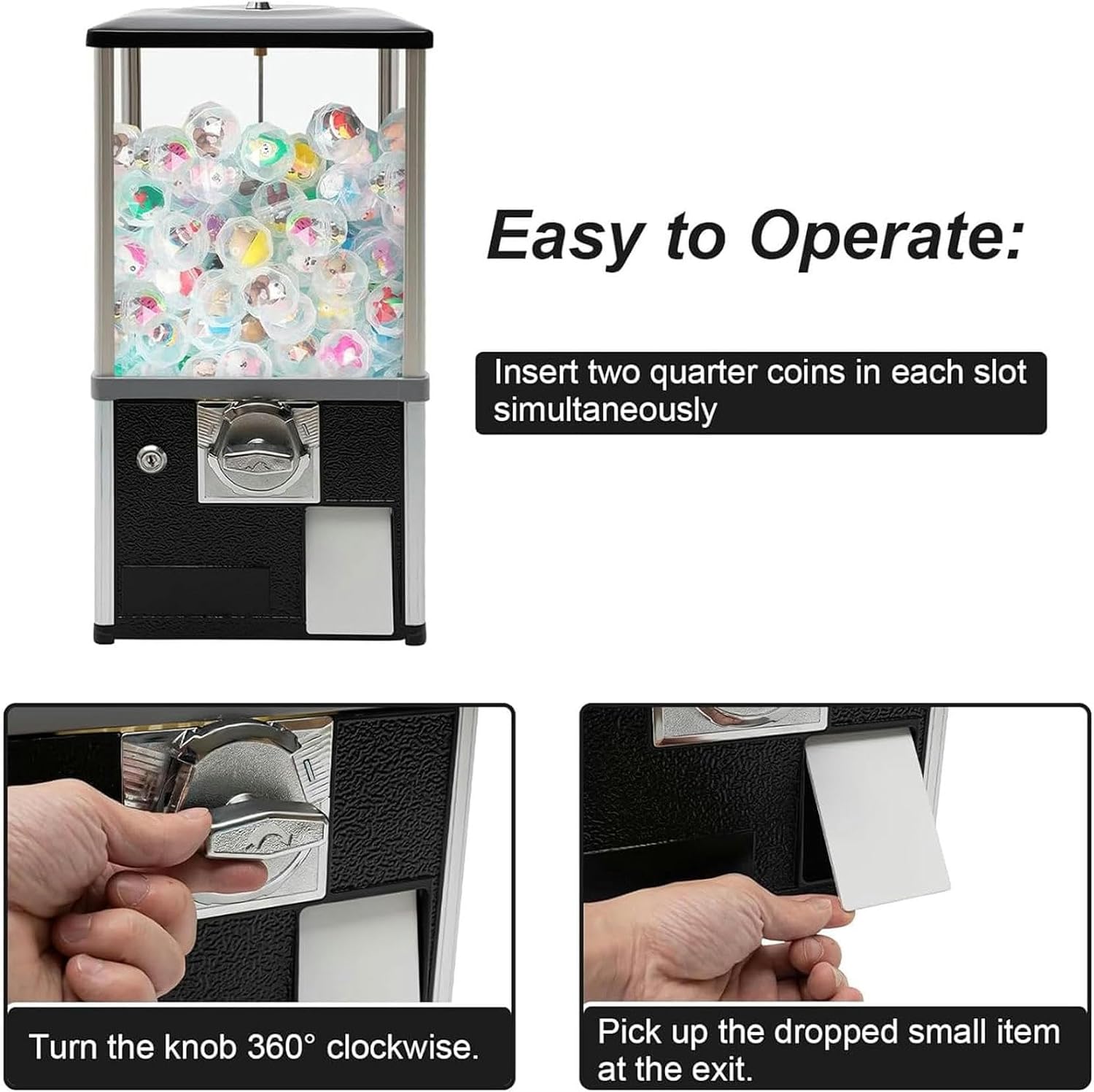 Mini Vending Machine, Chewing Gum Dispenser, Capsule Device for Small Businesses, Children's Awards, for Supermarket ~/ image 3