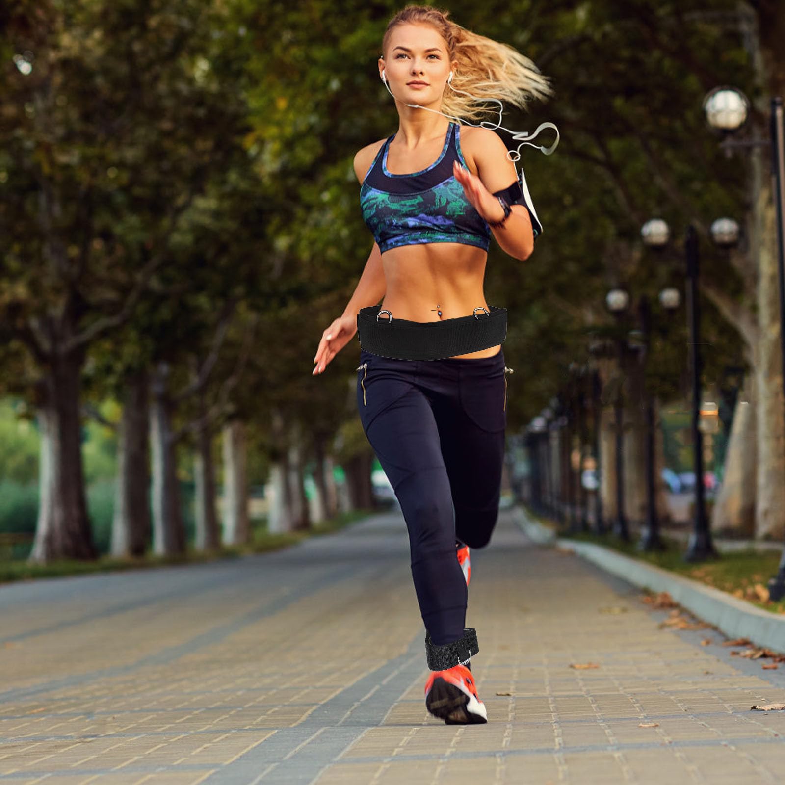 Bandas Resistencia Tobillo Entrenamiento Agilidad Salto para Baloncesto Fútbol Yoga Boxeo Atletismo Portátil Compacto