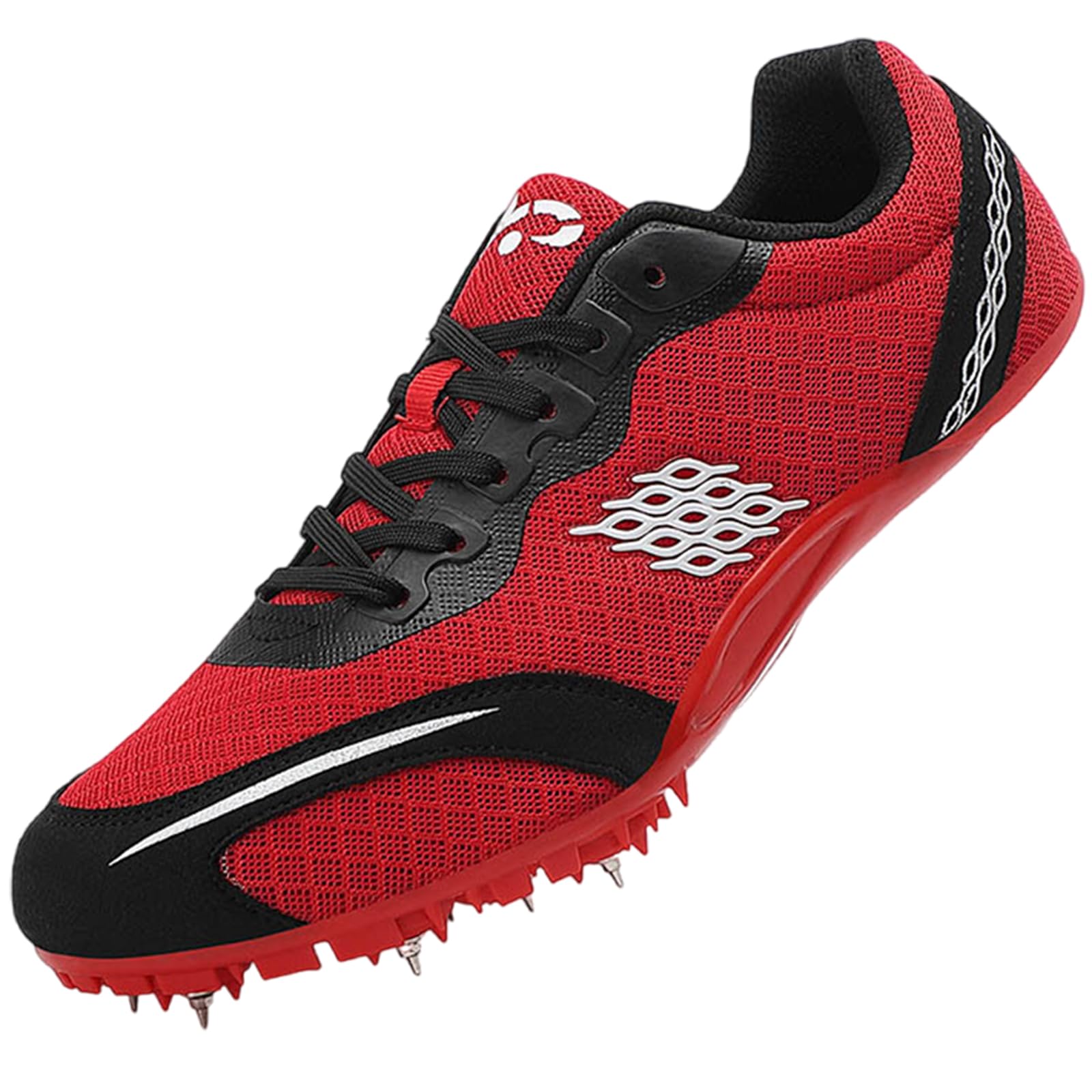 Scarpe Chiodate Atletica Leggera,Scarpe da Uomo Track Spike,Unisex Chiodate Scarpe,in Rete Scarpe da Atletica Leggera E Resistenti da Salto con Punte,Mesh Traspirante,Uomo E Donna