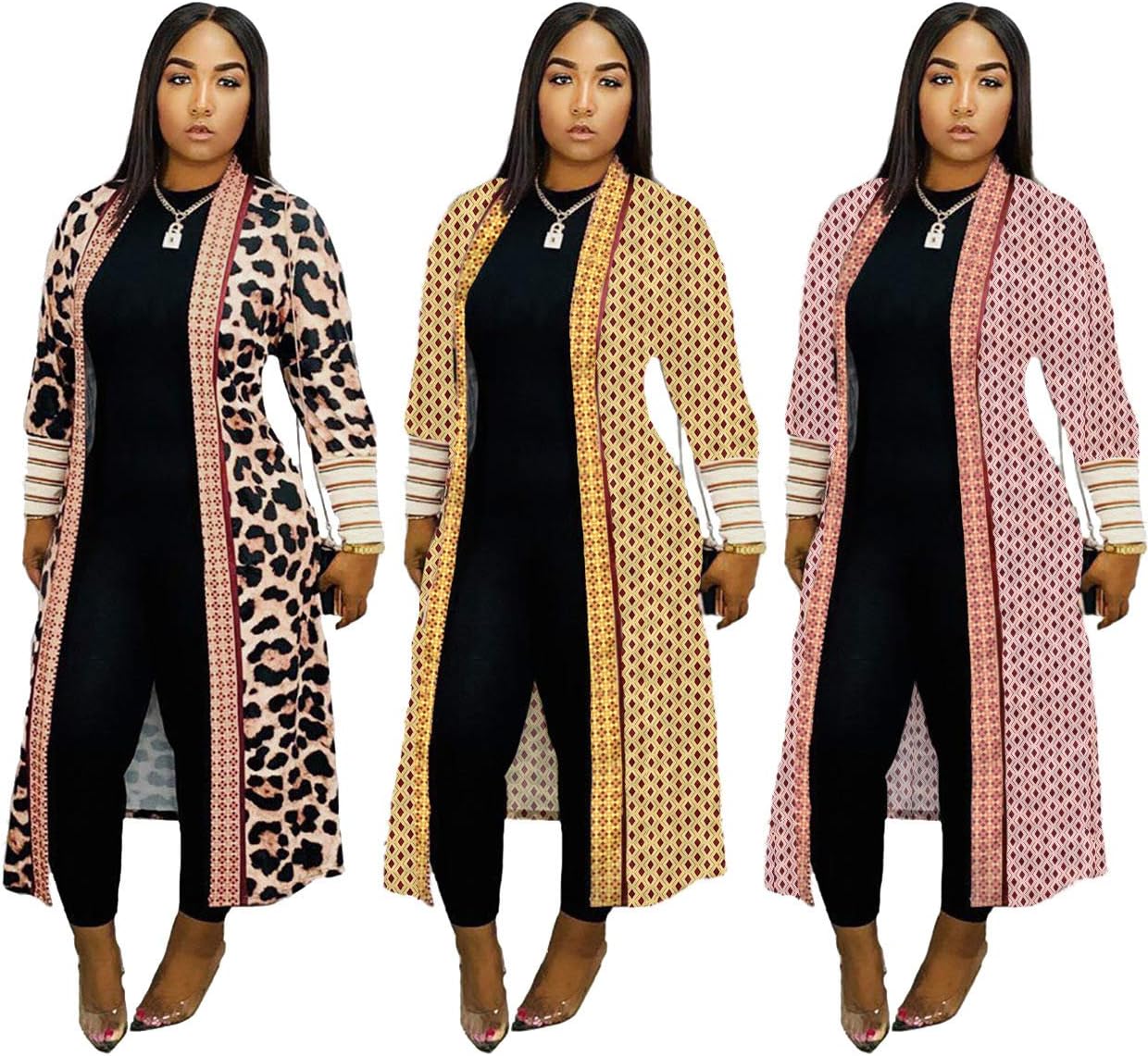 Long Cardigan for Women Lightweight Open Front Jacket Coat Outwear - Image 6