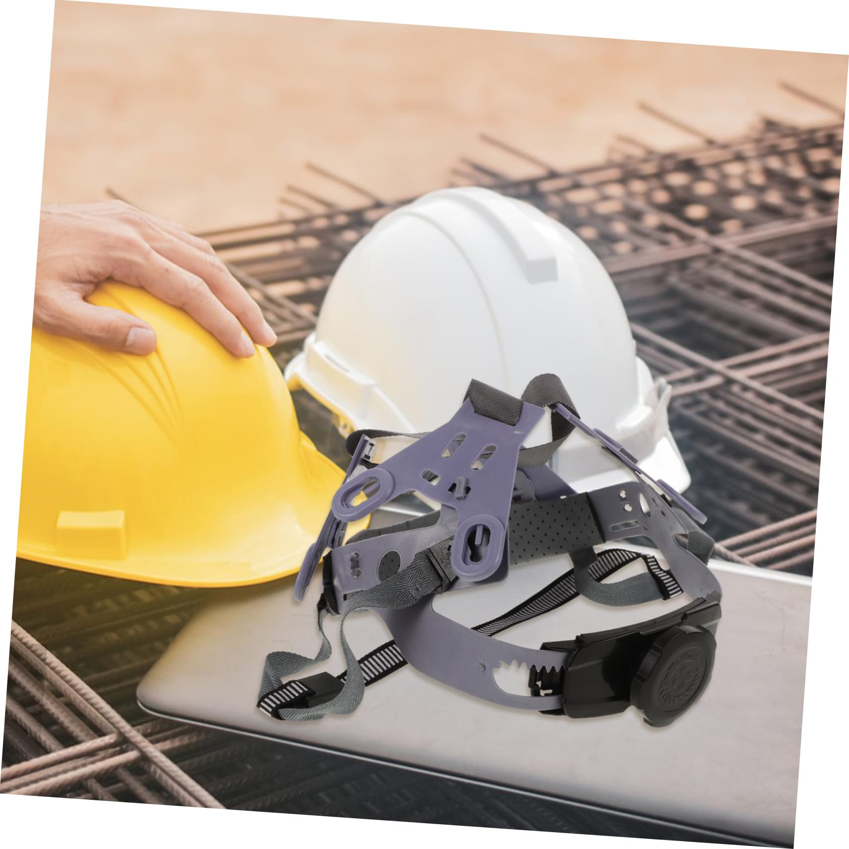 Mipcase Forro del Casco Inserto de Casco transatlántico construcción revestimientos de Cascos Forro de Casco Duro para reemplazo Forros de Cascos para Hombres Nylon Gris Claro