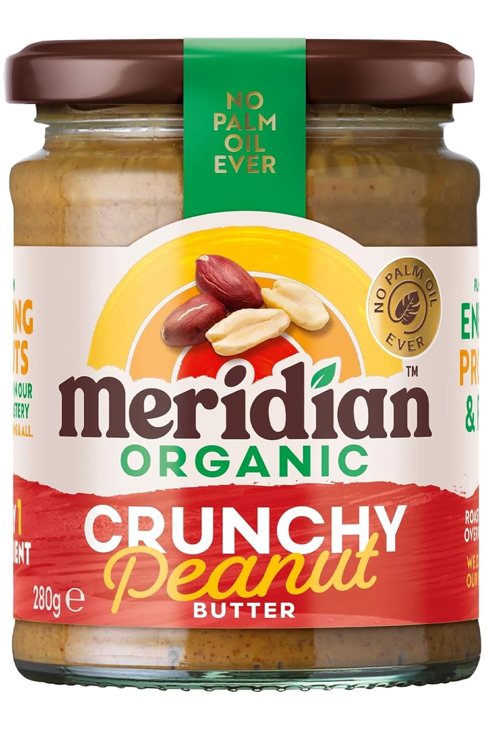 Meridian - Organic Peanut Butter Crunchy 100% - 280g