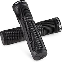 Vista 1 de MARQUE Race Mountain Bike Handlebar Grips – Collar de anillo de bloqueo único MTB y BMX para manillar de bicicleta con agarre antideslizante