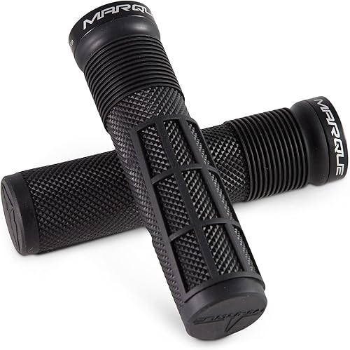 MARQUE Race Mountain Bike Handlebar Grips  Collar de anillo de bloqueo único MTB y BMX para manillar de bicicleta con agarre antideslizante, patrón