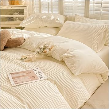 Bedding Set Duvet Cover Flat Sheets Pillowcase Bed Sheet Set Soft Comforter Cover Bed LinensSet - Style,Bed CoverD,King