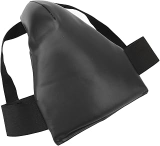 Protetor de Virilha de Boxe, Resistência Ao Choque Elástico Ajustável Protetor de Virilha de Boxe Protetor de Silicone Couro PU para Futebol