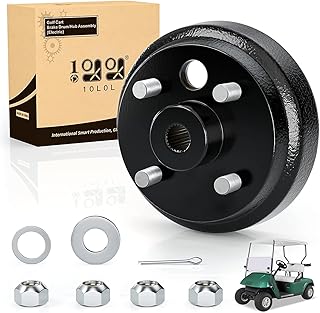 10L0L Golf Cart Brake Drum/Hub Assembly (Electric) for EZGO TXT Replaces OEM# 19186G1P