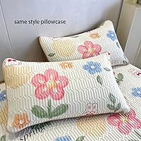 Vista 7 de FCLDESHOP Comfort Hotel - Sábana bajera ajustable con bolsillo profundo con estampado de látex de verano, para dormitorio de niños y niñas, Flor