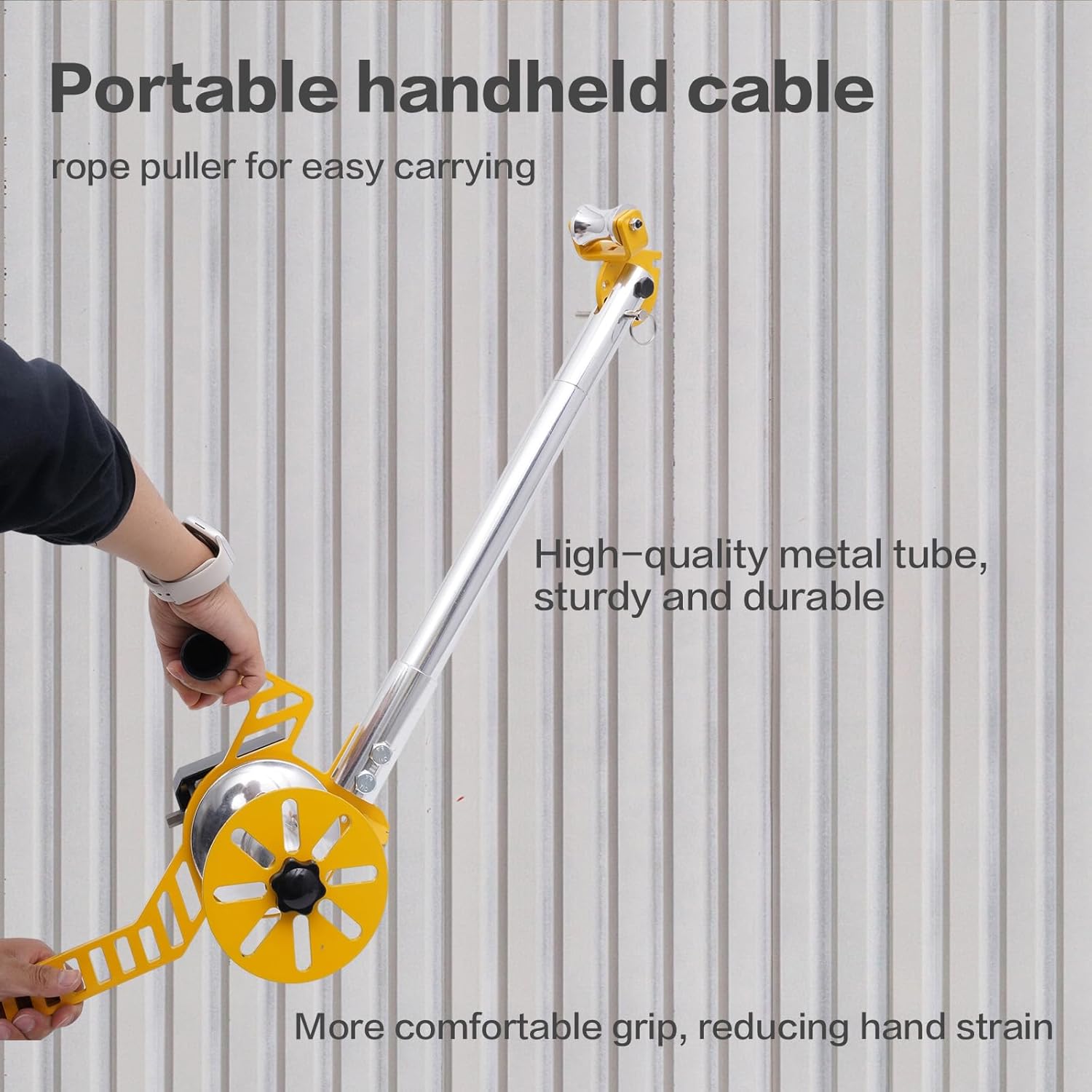 Handheld Cable Retractor, Rope Puller - Portable Design,Cable Traction/Collection & Stretching Tool