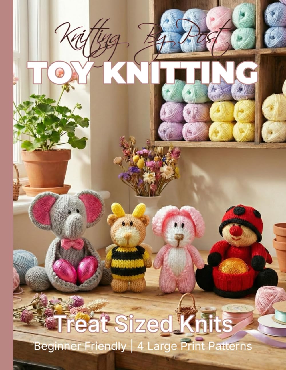 Knitting by Post: Treat Sized Knits Pattern Book – 4 Easy-to-Follow Large Print Toy Designs (LARGE PRINT Knitting by Post)