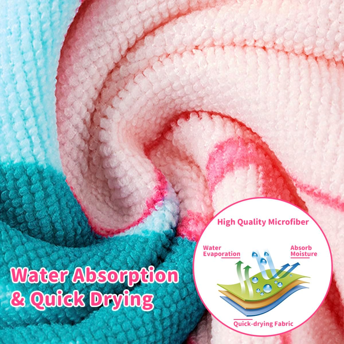 Cute Animal Hooded Beach Towel, Microfiber Bath Towels For Kids Toddler Infant Boy Girl, Animal Towels For Bath Pool Swim Swimwear Summer Beach Cartoon Shower Gifts (24x24 Inch, Mermaid Shell) - Image 6