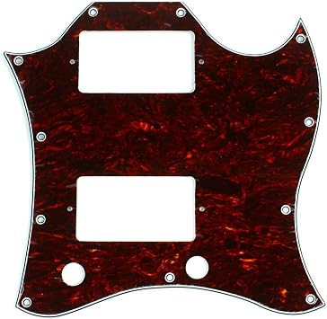 F39 SG standard Style Full Face Guitar Pick Guard,4ply Tortoise Dark