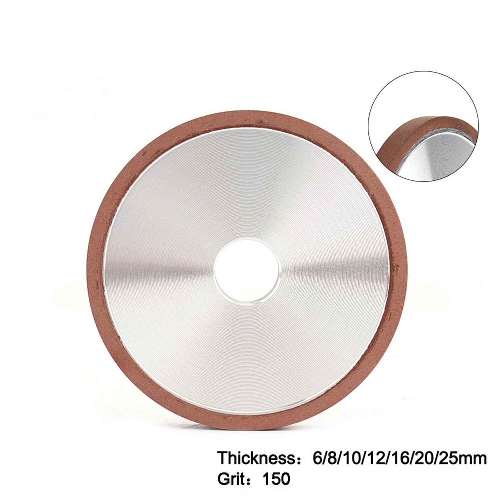 Diamentowa Tarcza Szlifierska Garnkowa, 1 Szt. 100 Mm - Ścierna Z Żywicą Do Stali Wolframowej I Węglika Ziarno 150# Otwór 20(16mm)