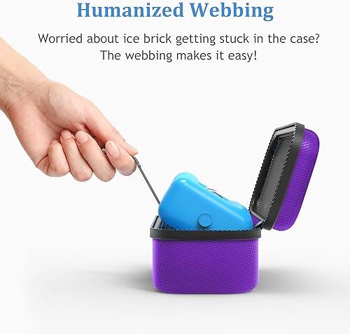 Miniatura 4 de SHBC Medical Cooler - Vial de insulina con funda protectora de viaje para diabéticos con una bolsa de hielo, color negro y morado