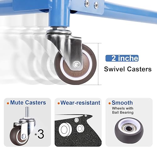 Miniatura 6 de GanFindX Patinador plegable para niños, patinaje sobre ruedas, entrenador de patinaje para niños pequeños, altura ajustable, caminante de