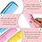 Leinuosen 12 Pieces Hair Combs Set Pocket Plastic Fine Tooth Dressing Comb for Women and Men, Peines Para Cabello(Pink, Yellow, Blue)