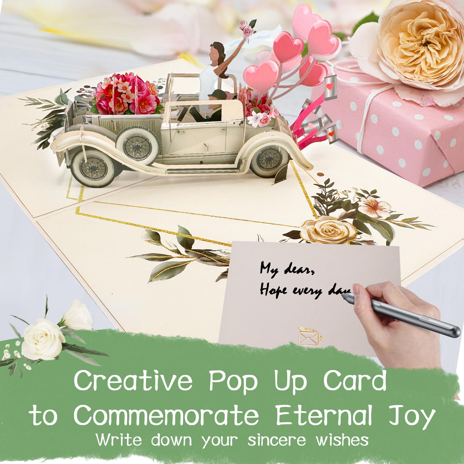Hierein Pop Up Wedding Card - Image 3