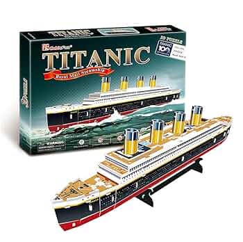 TITANIC パズル TITANIC パズル ドイツレベル 3Dパズル RMS タイタニック(LED
