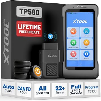 XTOOL TP580 TPMS Programming Tool & OBD2 Scanner Full System Diagnostic