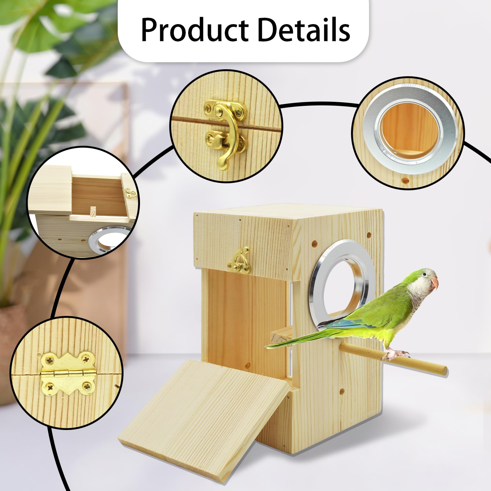 Amazon.com : kathson Parakeet Nesting Box Transparent Bird House