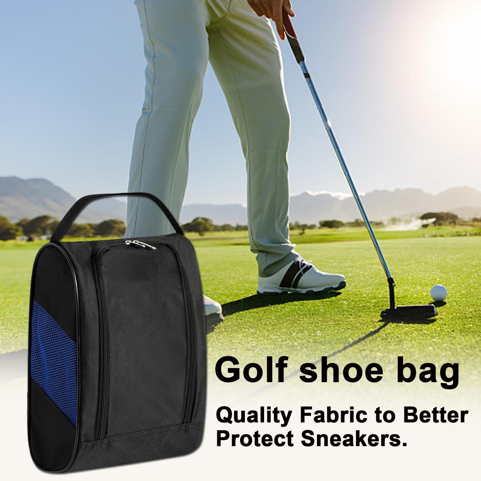 puzzlegame Estuche para Zapatos de Golf, Estuche para Zapatos de Golf, Bolsas para Zapatos Deportivos y de Viaje con ventilación, Organizador de Bolsas de Zapatos Impermeables de Golf de Viaje