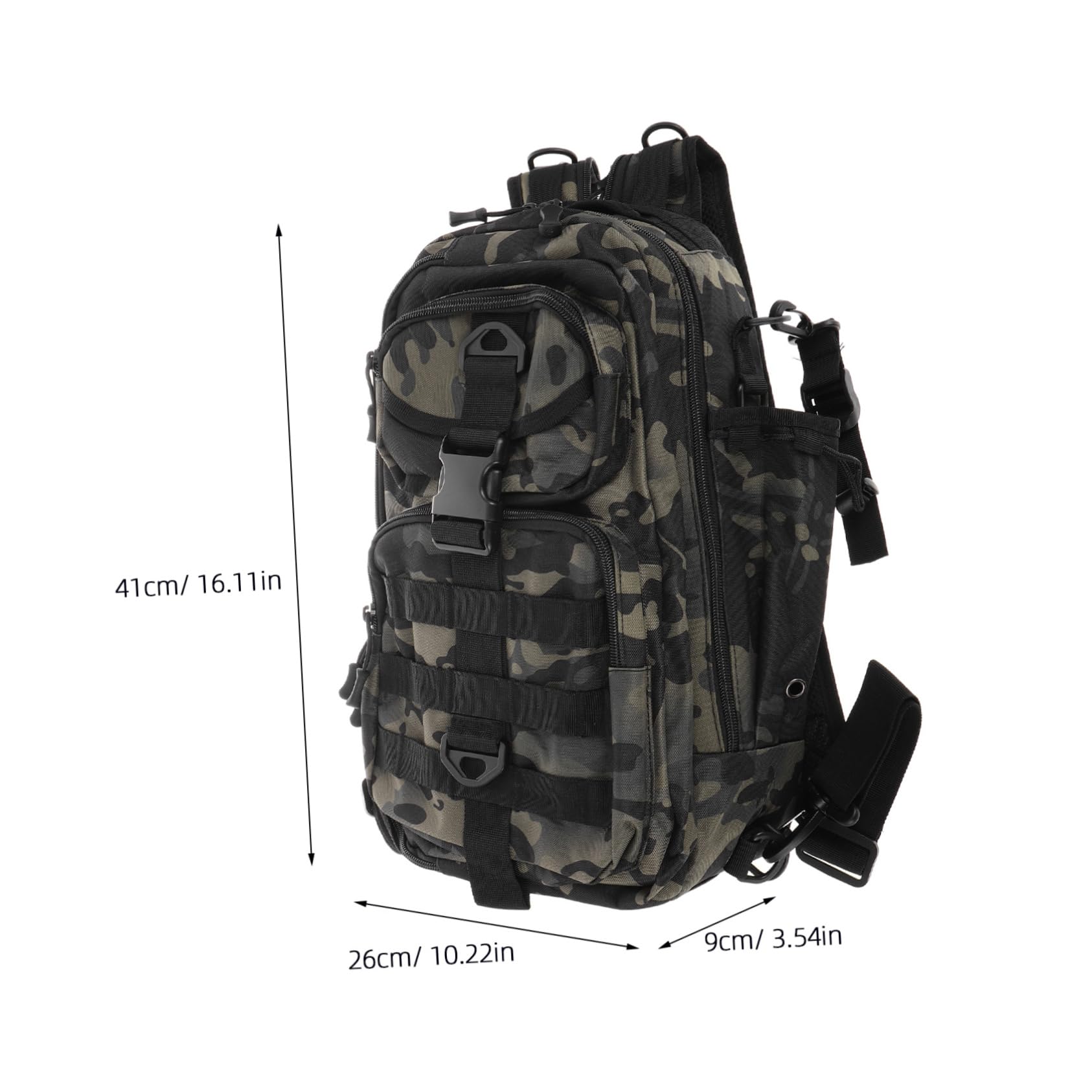 Abaodam Angeltasche für Herren Tragbarer Tackle-rucksack Wasserdichtes Design für Angeln und Wandern Großes Fassungsvermögen für Ausrüstung und Outdoor-bekleidung Robust aus Polyester