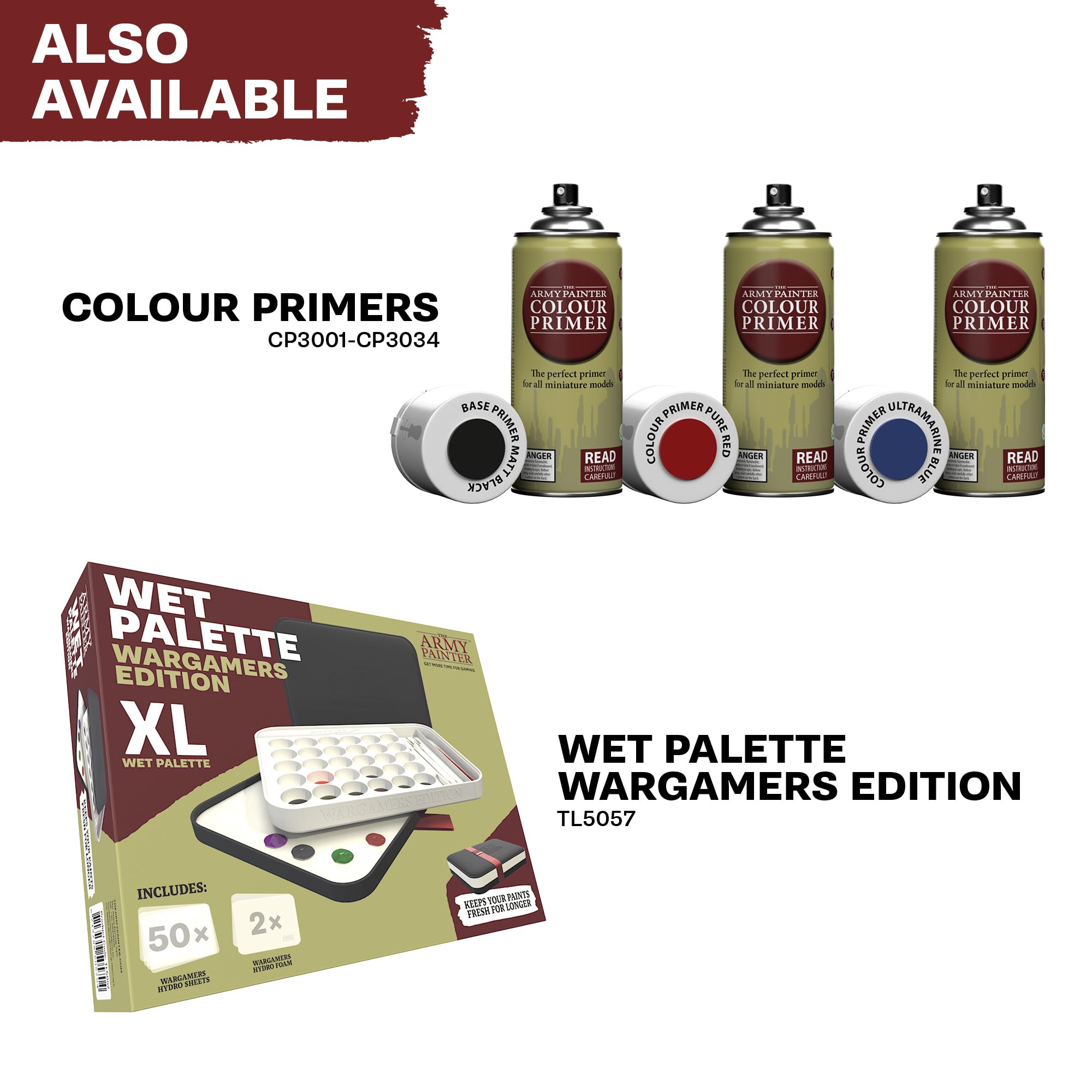 The Army Painter, Paint Station, Farbenregal für 50 Warpaints Fanatic, Speedpaint und Warpaints Air Acrylfarben, inklusive Aufbewahrung für Pinsel und 100 Blatt – Farbenständer für Miniaturen