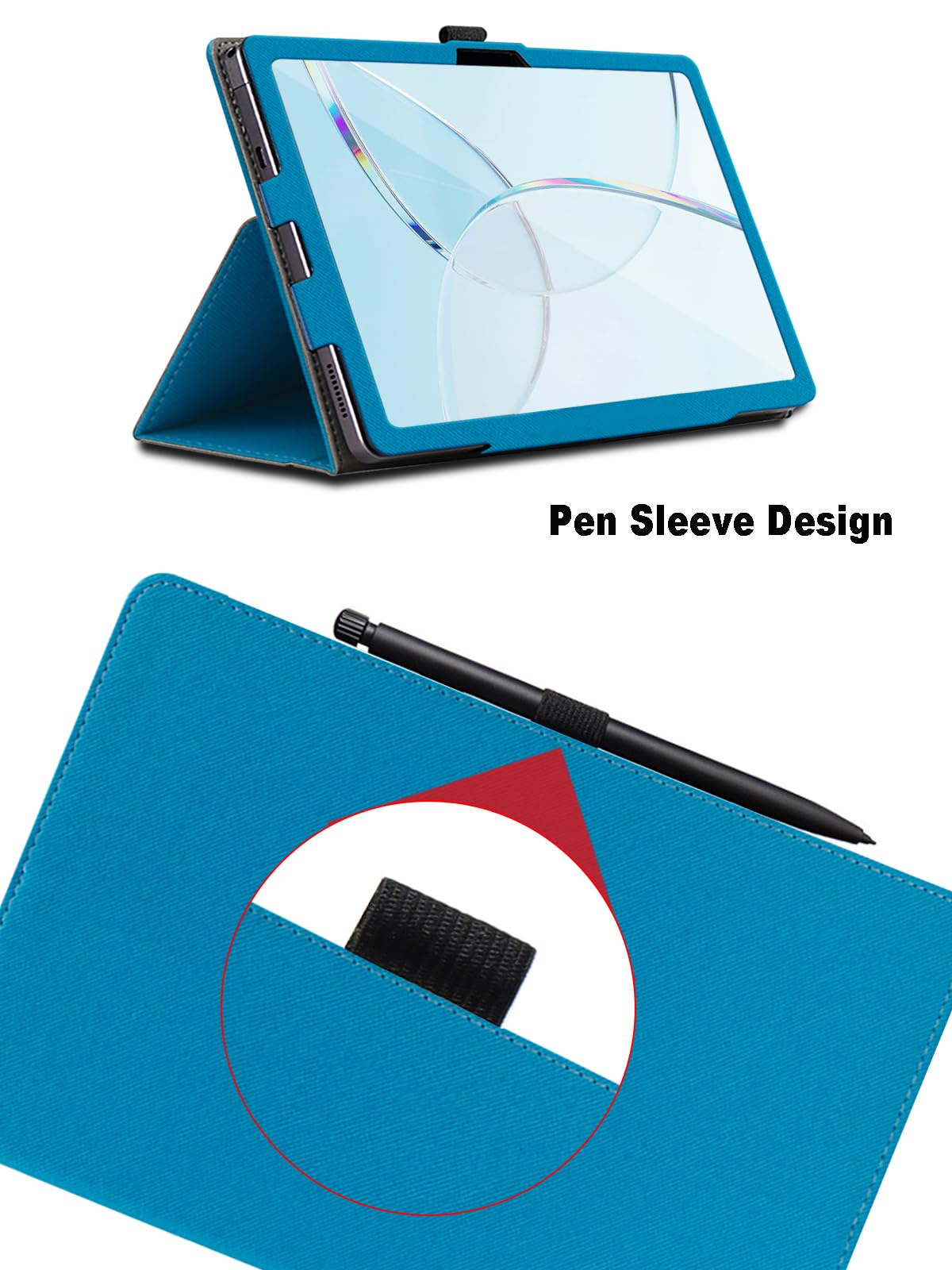 INSOLKIDON Copatibile con DOO-GEE T20 INI 8.4 INCH Tablet Custodia protettiva in pelle Cover